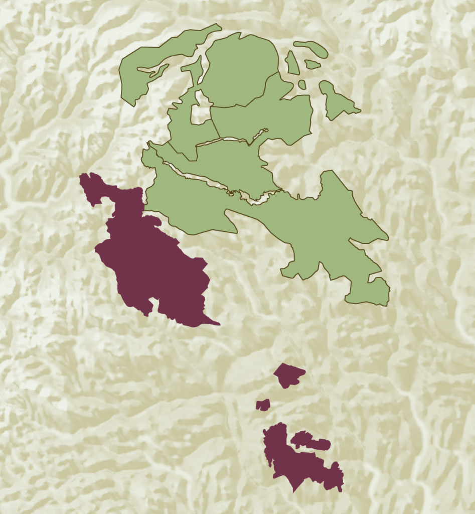 Områdekart over Filefjell reinlag