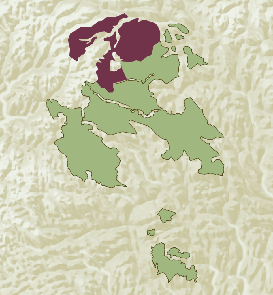 Områdekart over Lom Tamrein