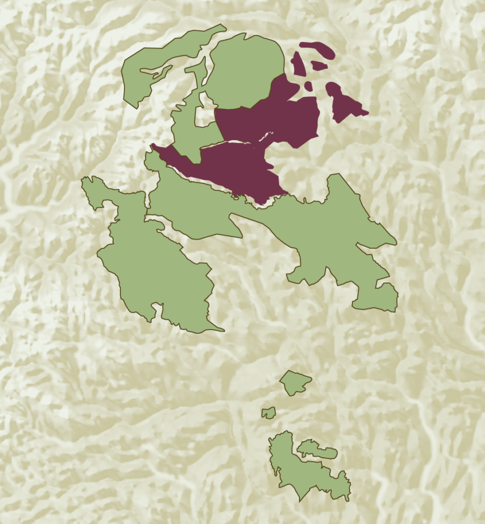 Områdekart over Vågå Tamrein